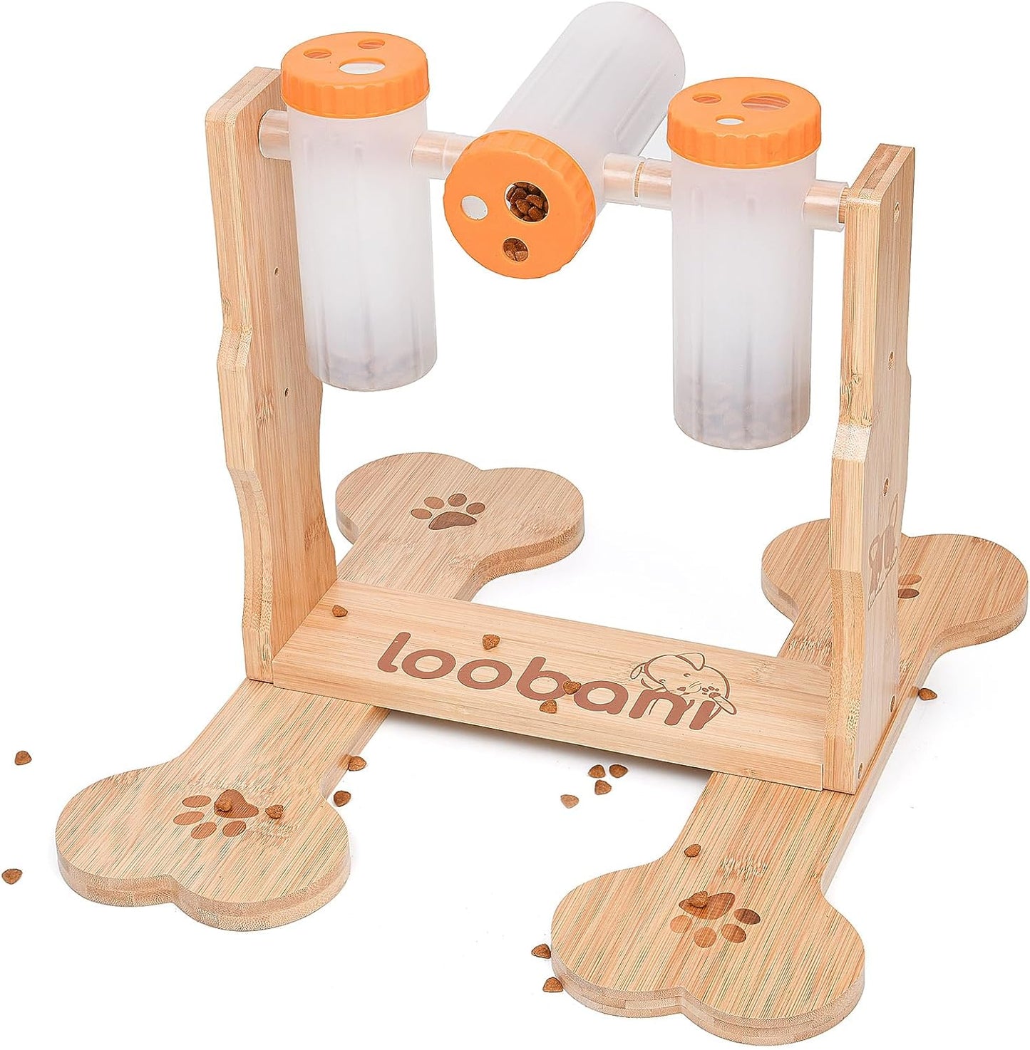 Engaging Dog Puzzle Toy - Wooden Interactive Feeder for Mental Stimulation and Boredom Relief in Dogs of All Sizes