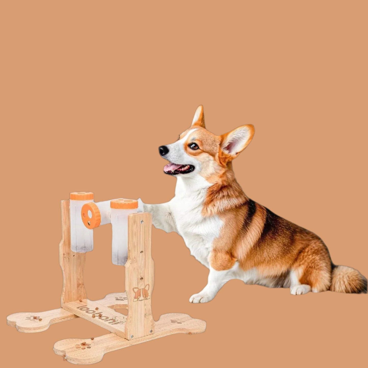 Engaging Dog Puzzle Toy - Wooden Interactive Feeder for Mental Stimulation and Boredom Relief in Dogs of All Sizes